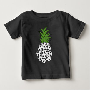 Lustige Ananas Fußball Baby T-shirt