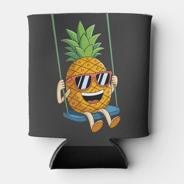 lustige Ananas-Swinger Can Coolers Dosenkühler (Vorderseite)