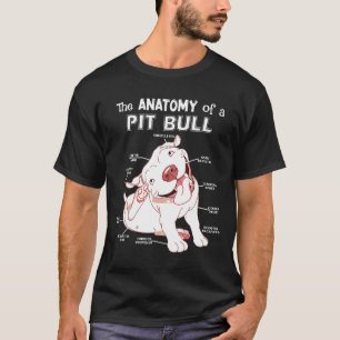 Lustige Anatomie eines Pitbull-Hunde Liebhabers Pi T-Shirt