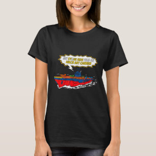 Lustige andere Fahrt Flugzeugträger lustige Comic- T-Shirt