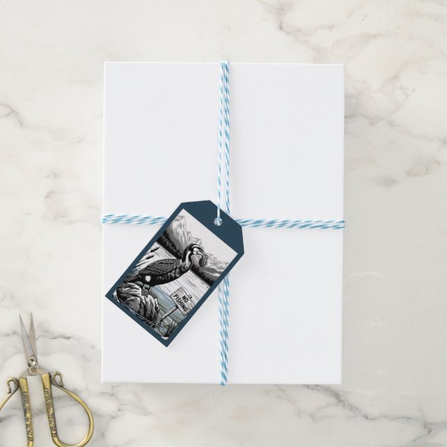 Lustige Angel-Themen Geschenkanhänger (Mit Garn)