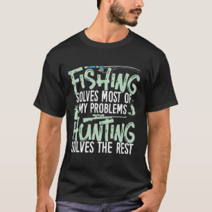 Lustige Angel- und Jagd-Shirts Angeln löst meine T-Shirt