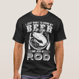 Lustige Angelgeschenke für Männer Bier Angler Ange T-Shirt