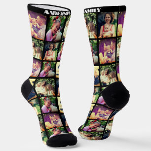 lustige, angesagte Collage Socks Socken
