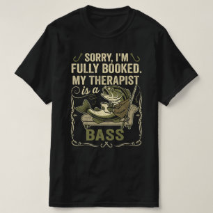 Lustige Anglerweisheit Mein Therapeut Ist Ein Bars T-Shirt