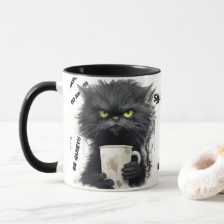 lustige Angry Cat Coffee Tasse