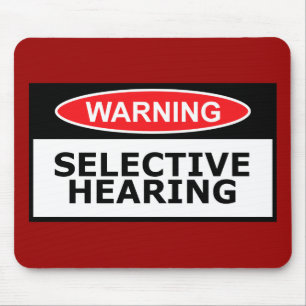 Lustige Anhörung Mousepad