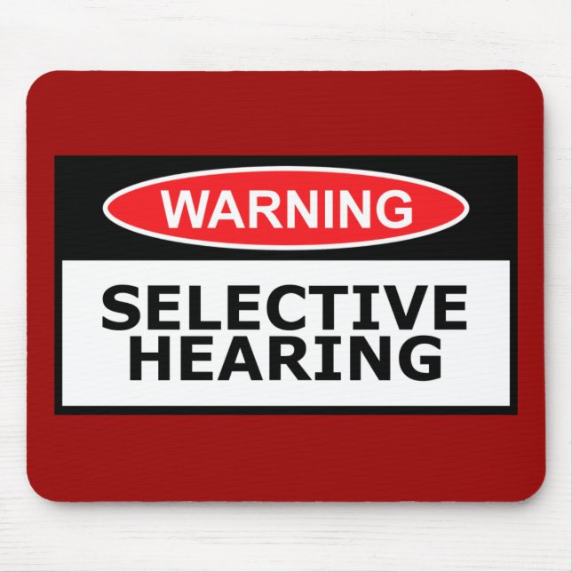 Lustige Anhörung Mousepad (Vorne)