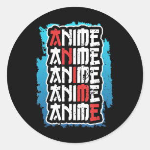 lustige Animateure Zitat cosplay otaku weeb kawaii Runder Aufkleber