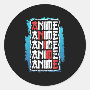 lustige Animateure Zitat cosplay otaku weeb kawaii Runder Aufkleber