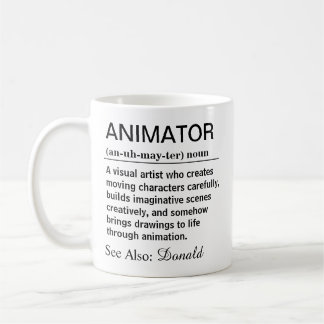 Lustige Animator-Definition Kaffeetasse