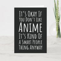 Lustige Anime-Karten für Otaku-Manga-Liebhaber Hum