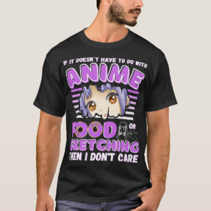 Lustige Anime-Skizzen zeichnende Anime-Mädchen, di T-Shirt
