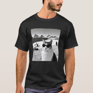 Lustige antarktische Kreuzfahrt Urlaub Katze trägt T-Shirt