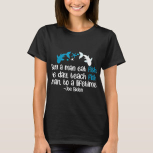 Lustige Anti Joe Biden Lustige Sarkastische Fische T-Shirt