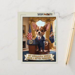 Lustige Anti-Trump 3D Postkarte