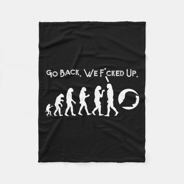 Lustige Anti-Trump Fleecedecke (Vorderseite)
