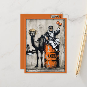 Lustige Anti-Trump Postkarte