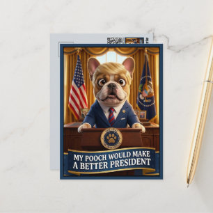 Lustige Anti-Trump Postkarte