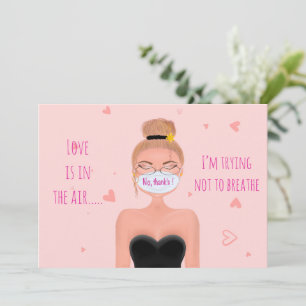 Lustige Anti-Valentinstag-Handzeichnung Feiertagskarte