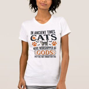 Lustige antike Katzen, die als Götter verehrt werd T-Shirt