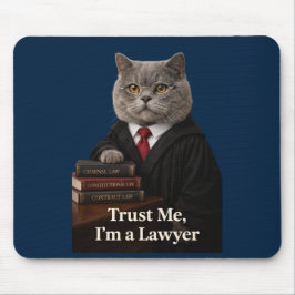 Lustige Anwalt-Katze-Mauspad - Vertrauen Sie mir,  Mousepad