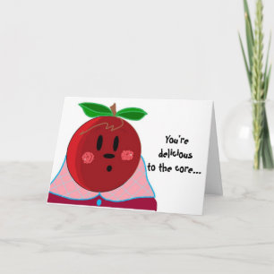 Lustige Apfelfrau Geburtstag Karte