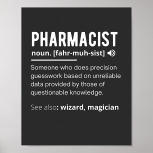 lustige Apotheke Definition sarkastischen T - Shir Poster