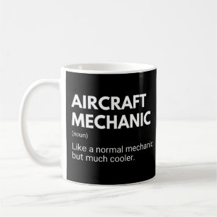 Lustige Arbeitsdefinition für Flugzeugmechaniker Kaffeetasse