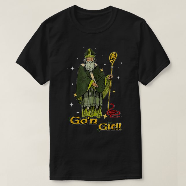 lustige Art Patrick Day Gongit St. Patricks Day st T-Shirt (Design vorne)