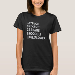 Lustige Arten von Gemüse Vegan Vegetarisch T-Shirt