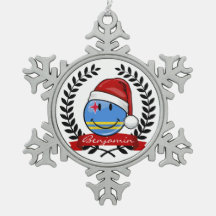 Lustige Aruba-Flaggen-Weihnachtsart