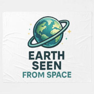Lustige Astronaut Planeten Fleecedecke