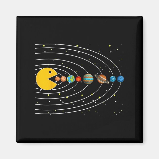 Lustige Astronauten des Sonnensystems Outer Space  Magnet (Vorne)