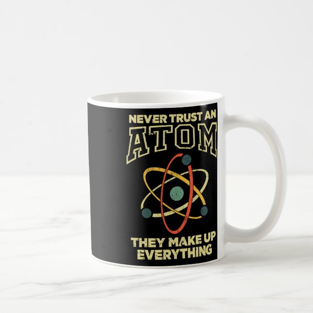 Lustige Atom-Kunst Männer Frauen Stem Molekül Chem Kaffeetasse (Rechts)