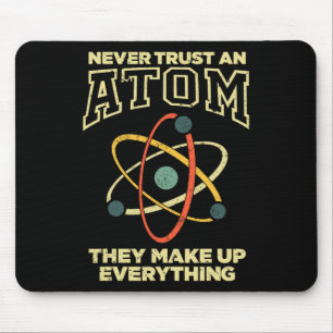 Lustige Atom-Kunst Männer Frauen Stem Molekül Chem Mousepad