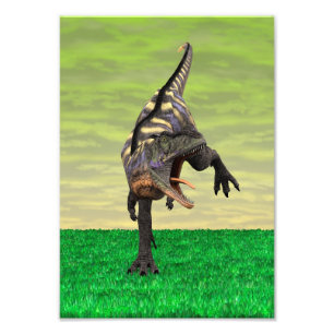 Lustige Aucasaurus-Brüllende Prähistorische Dino-K Fotodruck
