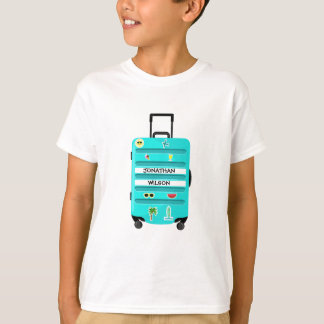 Lustige Aufkleber Reise Kindergepäck T-Shirt