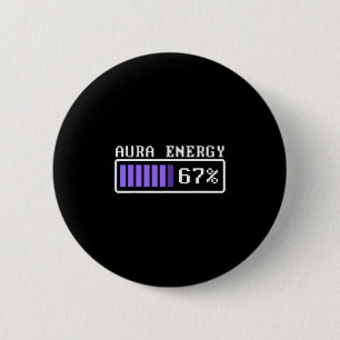 Lustige Aura Energie Bei 67 Six Seven Genz Meme Sl Button