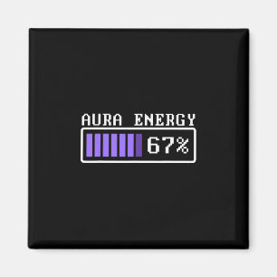 Lustige Aura-Energie bei 67 Six Seven Genz Meme-Sl Magnet