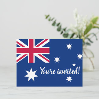 Lustige australische Flaggen-Party-Einladungen Einladung
