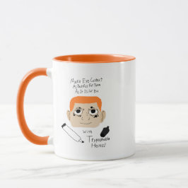 Lustige autistische Tipps zum Vermeiden von Augenk Tasse