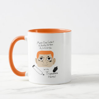 Lustige autistische Tipps zum Vermeiden von Augenk Tasse