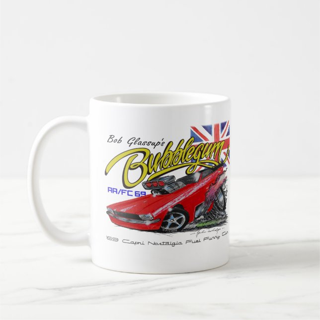 Lustige Auto-Tasse Bubblegum Nostalgie Tasse (Links)