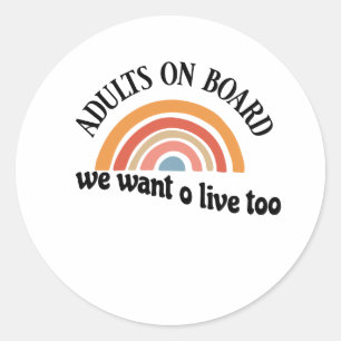 lustige Autoaufkleber Runder Aufkleber