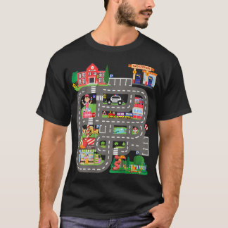 Lustige Autorennen auf dem Rücken des Vaters - Unt T-Shirt