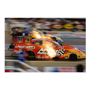 Lustige Autos Drag Racing Fotodruck
