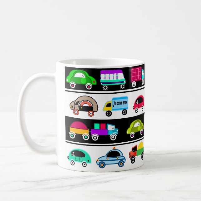 Lustige Autos Kaffeetasse (Links)