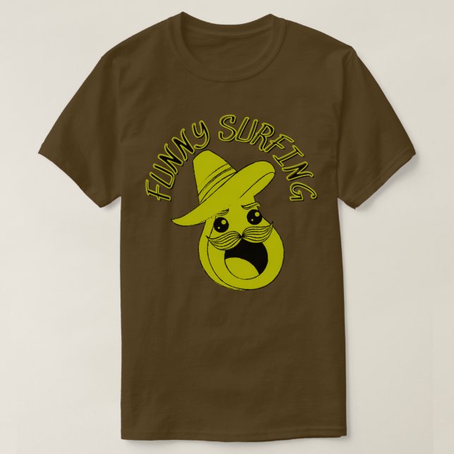 lustige Avocado-Surfanleitung T-Shirt (Design vorne)