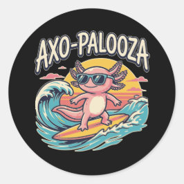 Lustige Axo-Palooza 90er Alternative Konzert Parod Runder Aufkleber
